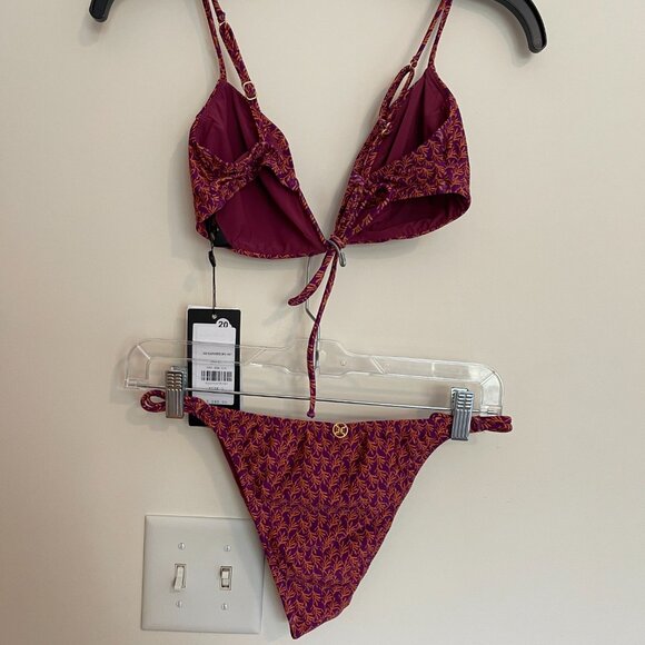 Vix Paula Hermanny Swimwear Gracie Bikini Luri Plum  L NWT - Picture 5 of 8